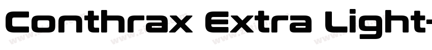 Conthrax Extra Light字体转换 Conthrax Extra Light字体转换
